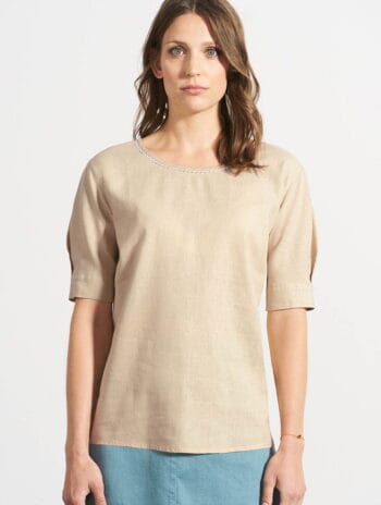 Blusa ecológica manga globo ecológica mujer