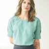 Blusa manga abullonada ecológica mujer