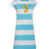 Camisón ecológico rayas azules mujer