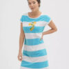 Camisón verano mujer rayas azules sostenible