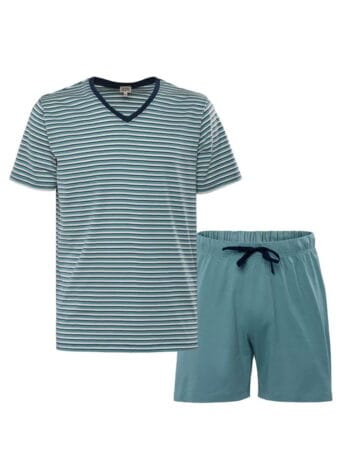 Conjunto camiseta pantalón corto pijama hombre