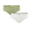 Pack bragas ecológicas verde blanco