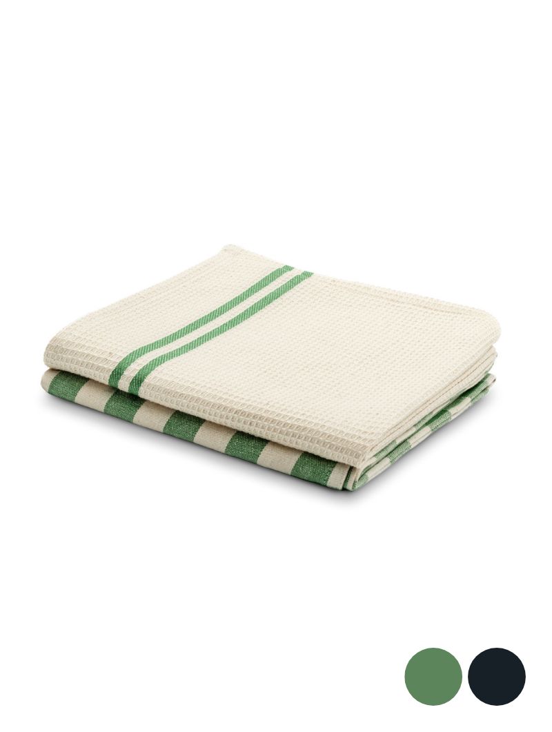 Paños de cocina de algodón orgánico. Pack de 2