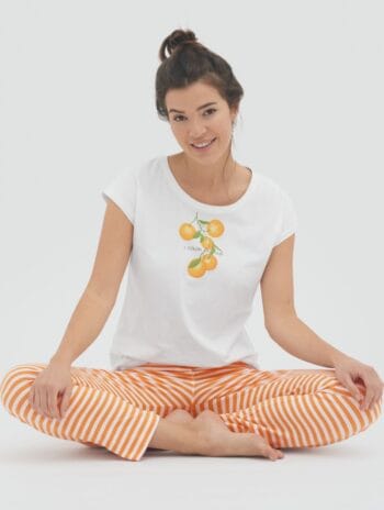 Pijama mujer manga corta algodón orgánico