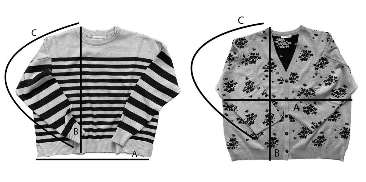 Especificaciones de prendas de talla única