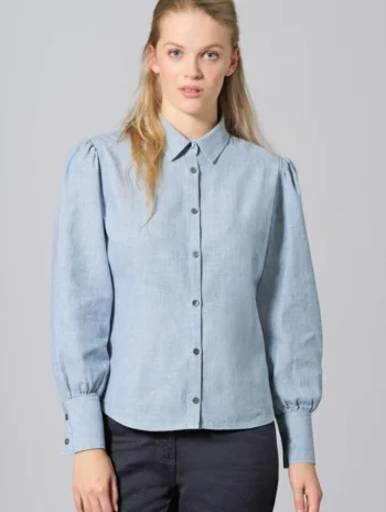 Blusa mujer manga abullonada