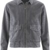 Cazadora pana hombre cáñamo algodón orgánico gris oscuro
