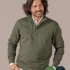 Jersey Cuello Alto con Botones para Hombre de Algodón Orgánico