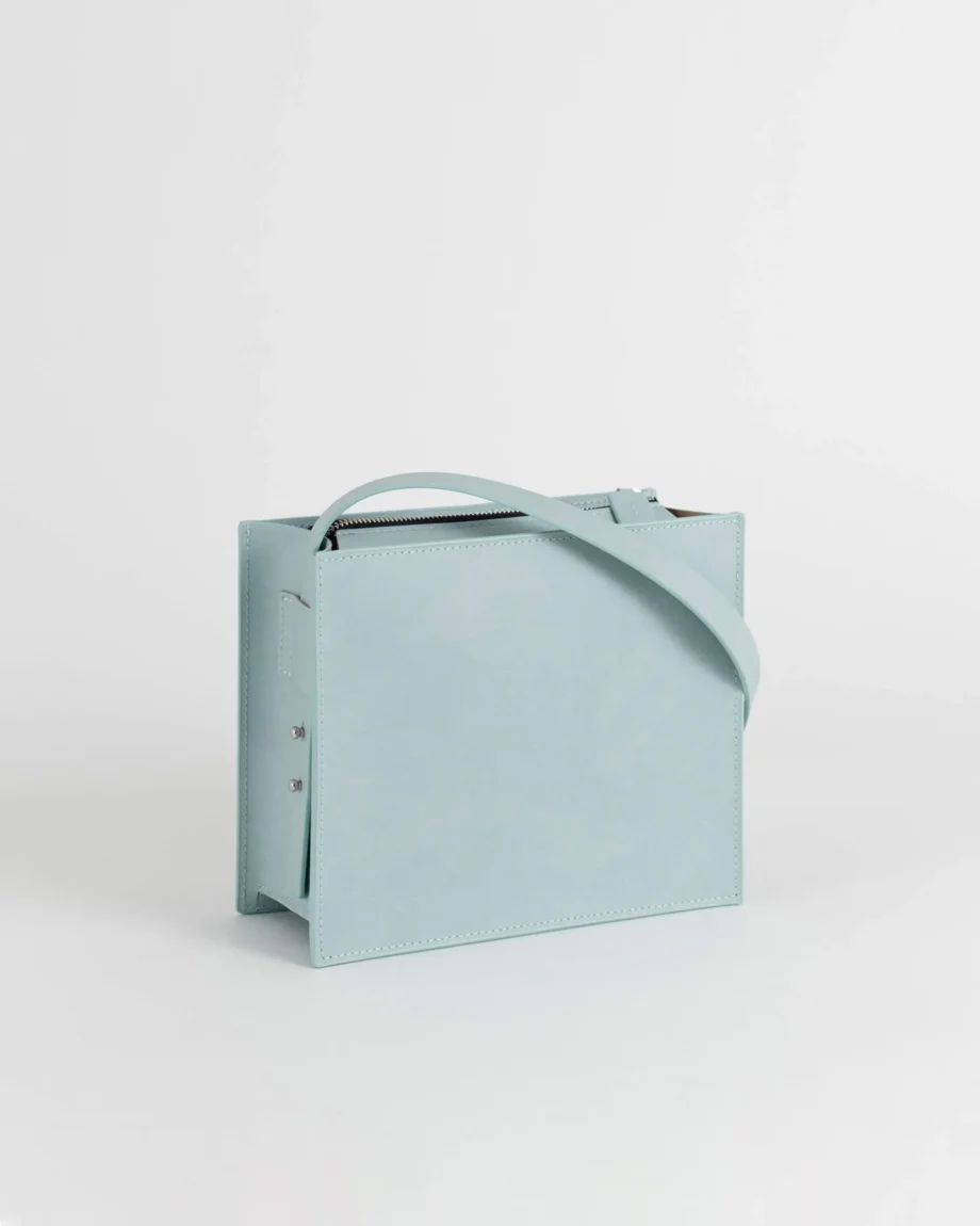 Bolso cuadrado de cuero reciclado - Imagen 5