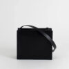 Bolso cuadrado cuero reciclado negro