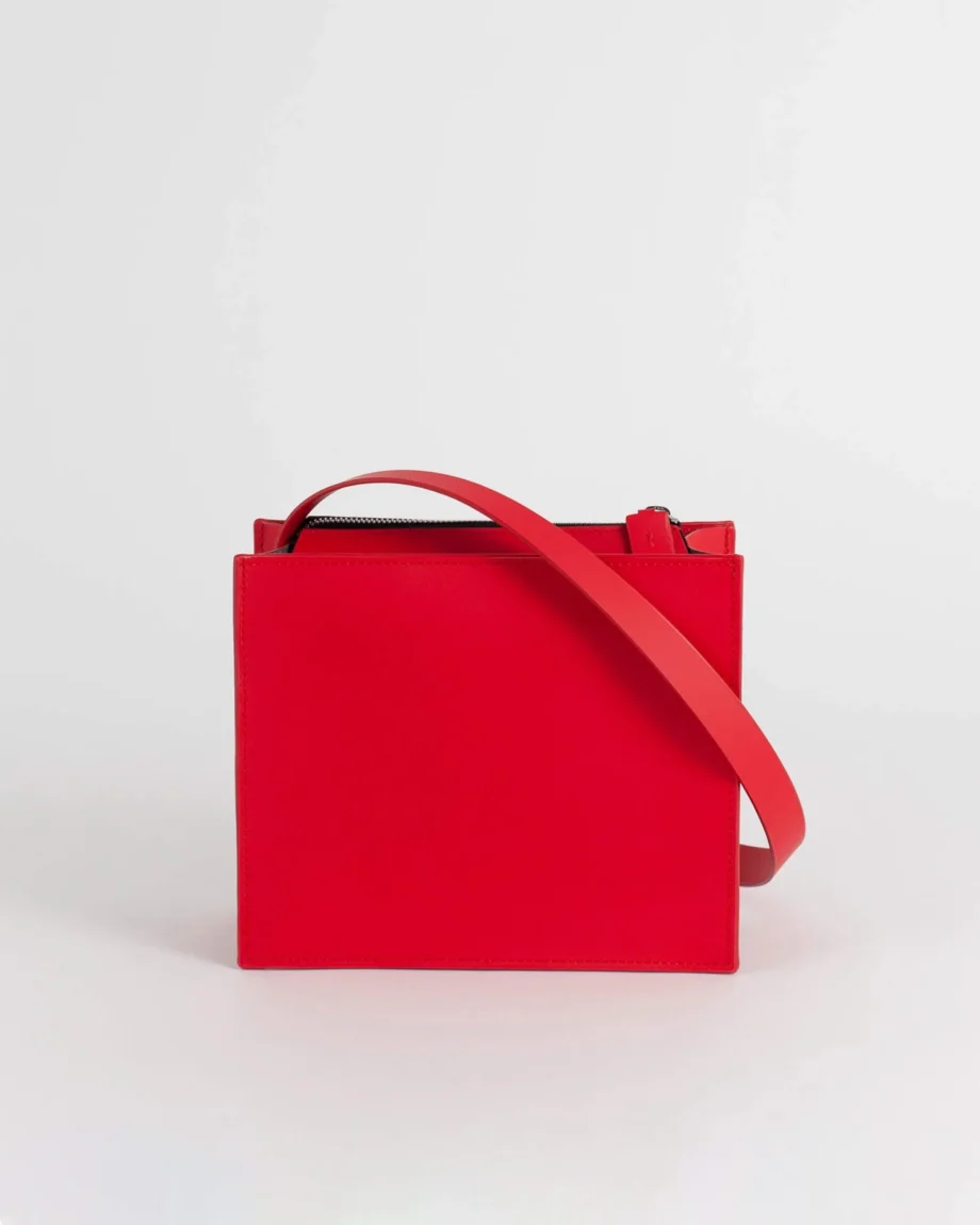 Bolso cuadrado de cuero reciclado - Imagen 3