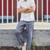 Pantalón raya diplomática hombre cáñamo algodón orgánico