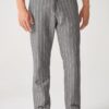 Pantalón raya diplomática hombre cáñamo algodón orgánico gris