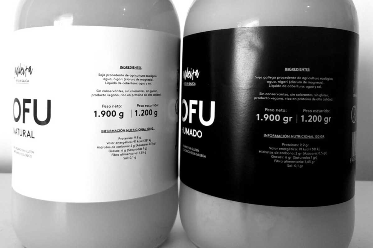 Etiqueta tofu ecológico gallego