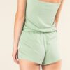 Pantalón verde pijama tirantes mujer ecológico