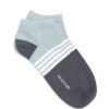 Calcetines tobilleros grises de algodón orgánico