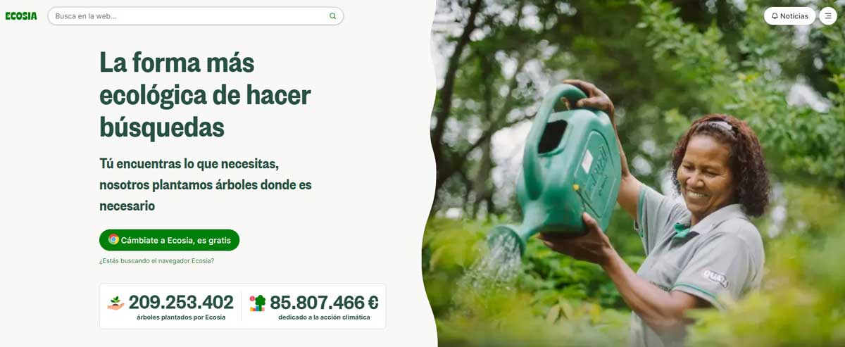 Web de Ecosia
