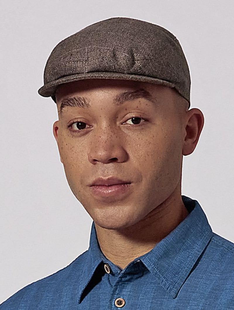 Boina de tweed de cáñamo y algodón orgánico - Imagen 2