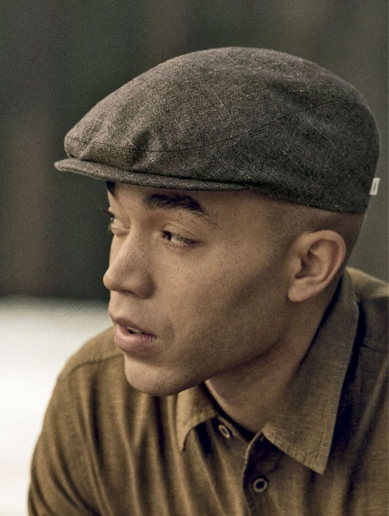 Boina tweed. Ropa sostenible.