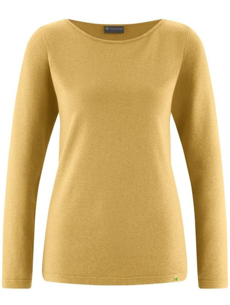 Camiseta cuello barco manga larga de cáñamo y algodón orgánico - Imagen 6