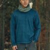 Camiseta gruesa de manga larga para hombre. Ropa sostenible