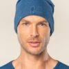 Gorro de lana y algodón orgánico. Ropa sostenible