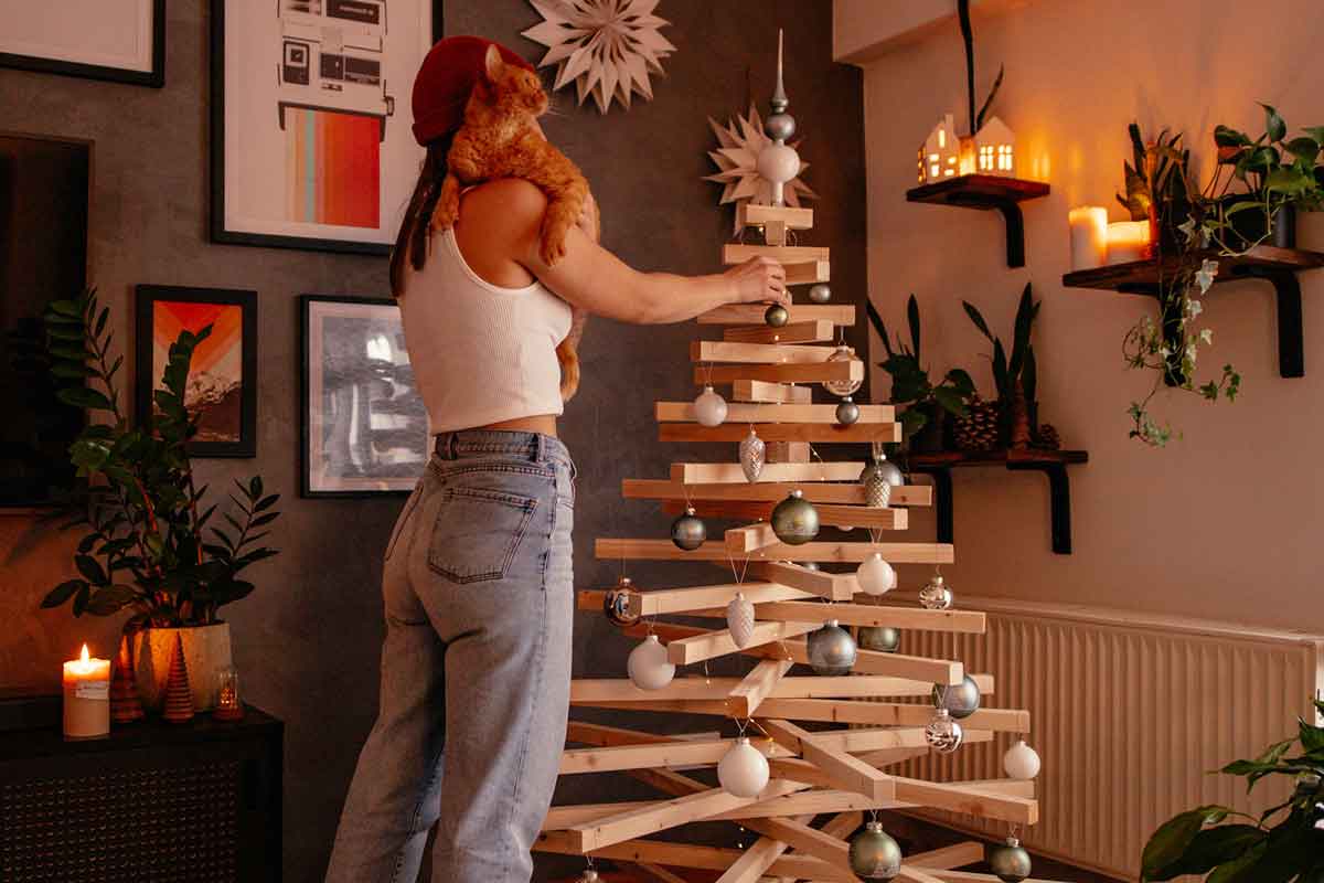 Árbol de navidad sostenible