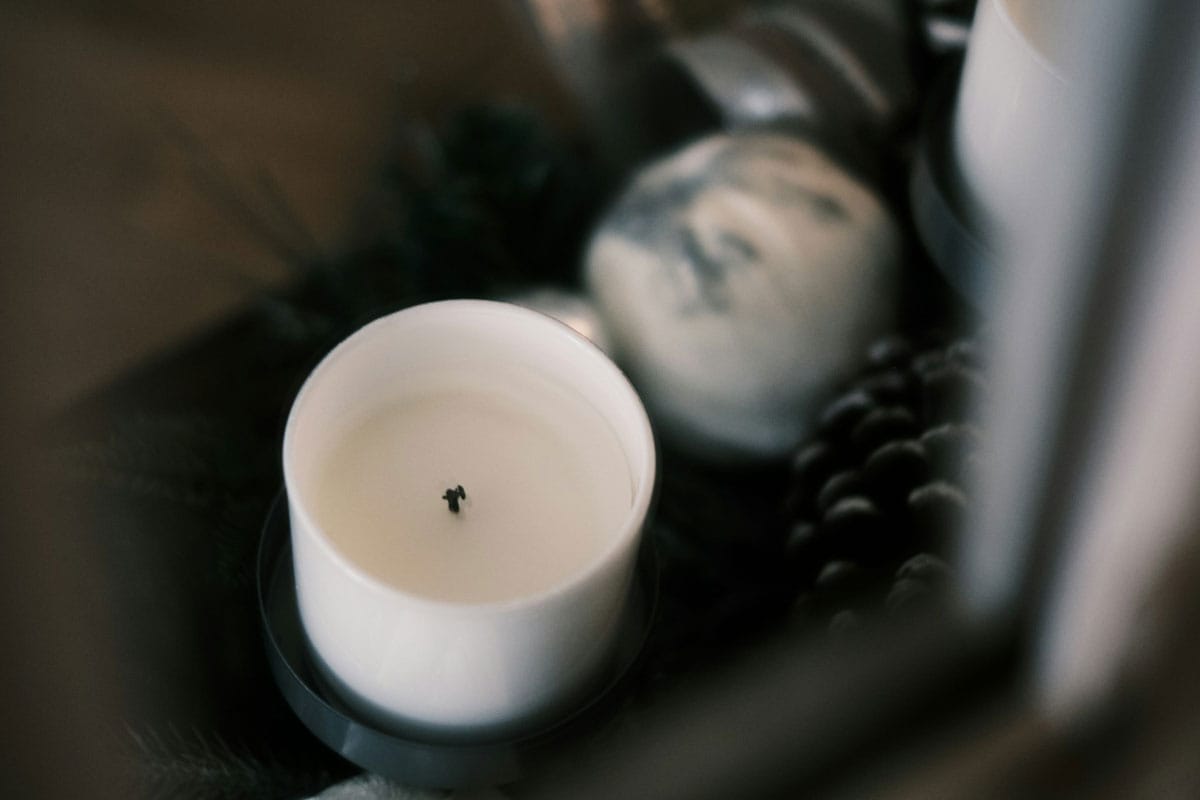 Velas de Navidad sostenibles