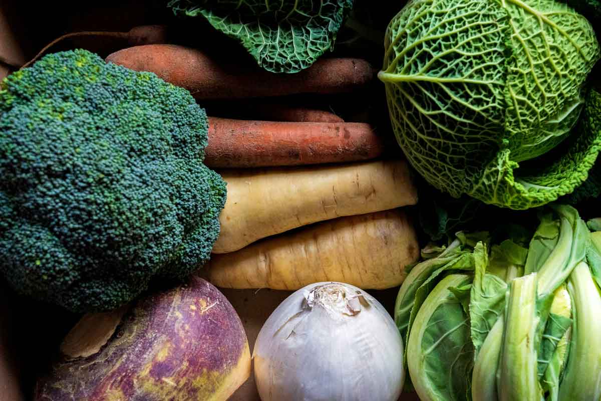 Verduras ecológicas de temporada