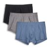 Pack de 3 calzoncillos bóxer lisos de algodón orgánico