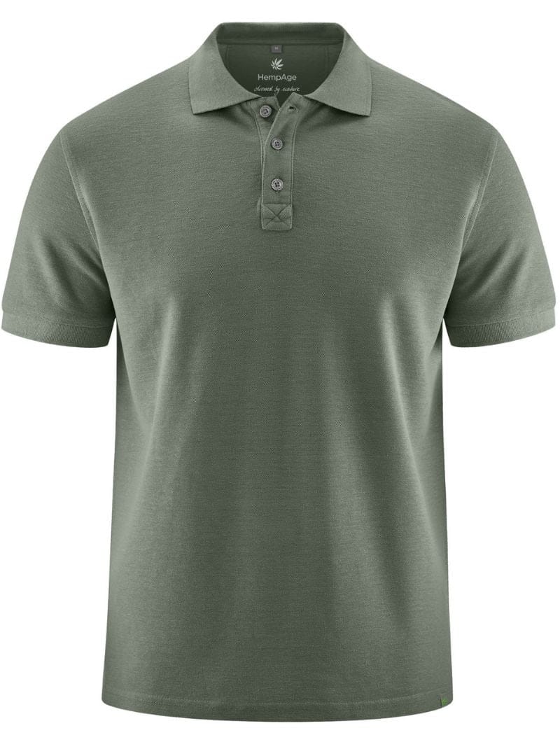 Polo clásico hombre de cáñamo y algodón orgánico - Imagen 4
