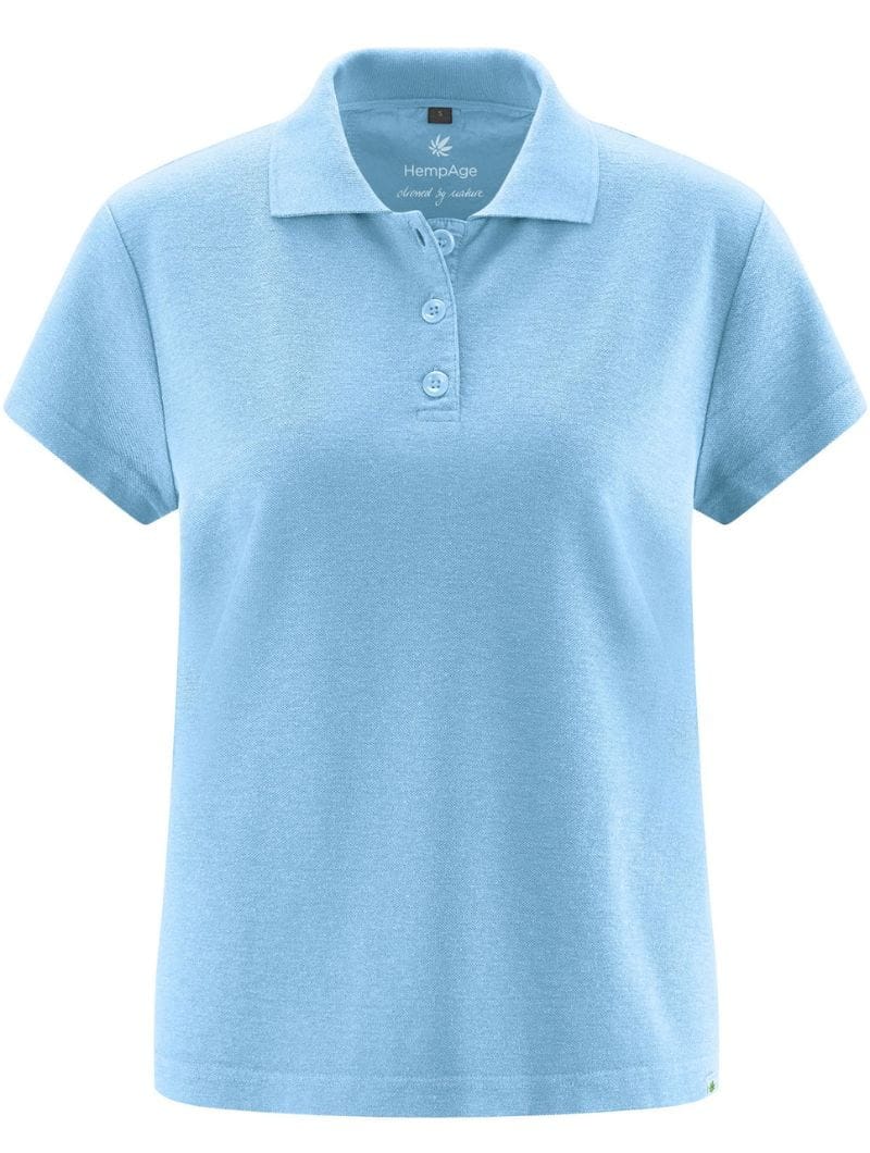 Polo clásico mujer de cáñamo y algodón orgánico - Imagen 4