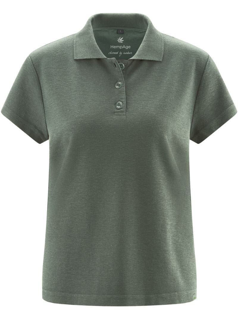 Polo clásico mujer de cáñamo y algodón orgánico - Imagen 9