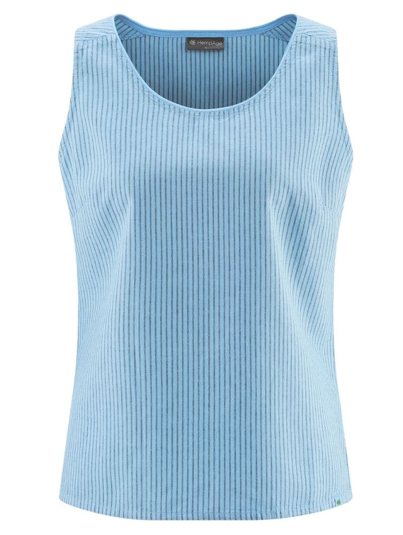 Top a rayas de cáñamo y algodón orgánico - Imagen 6