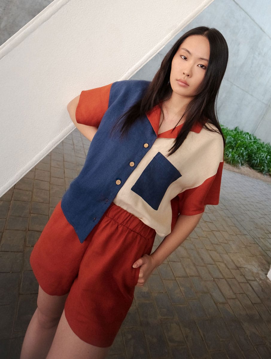 Camisa oversize Vértice 100% lino - Imagen 6