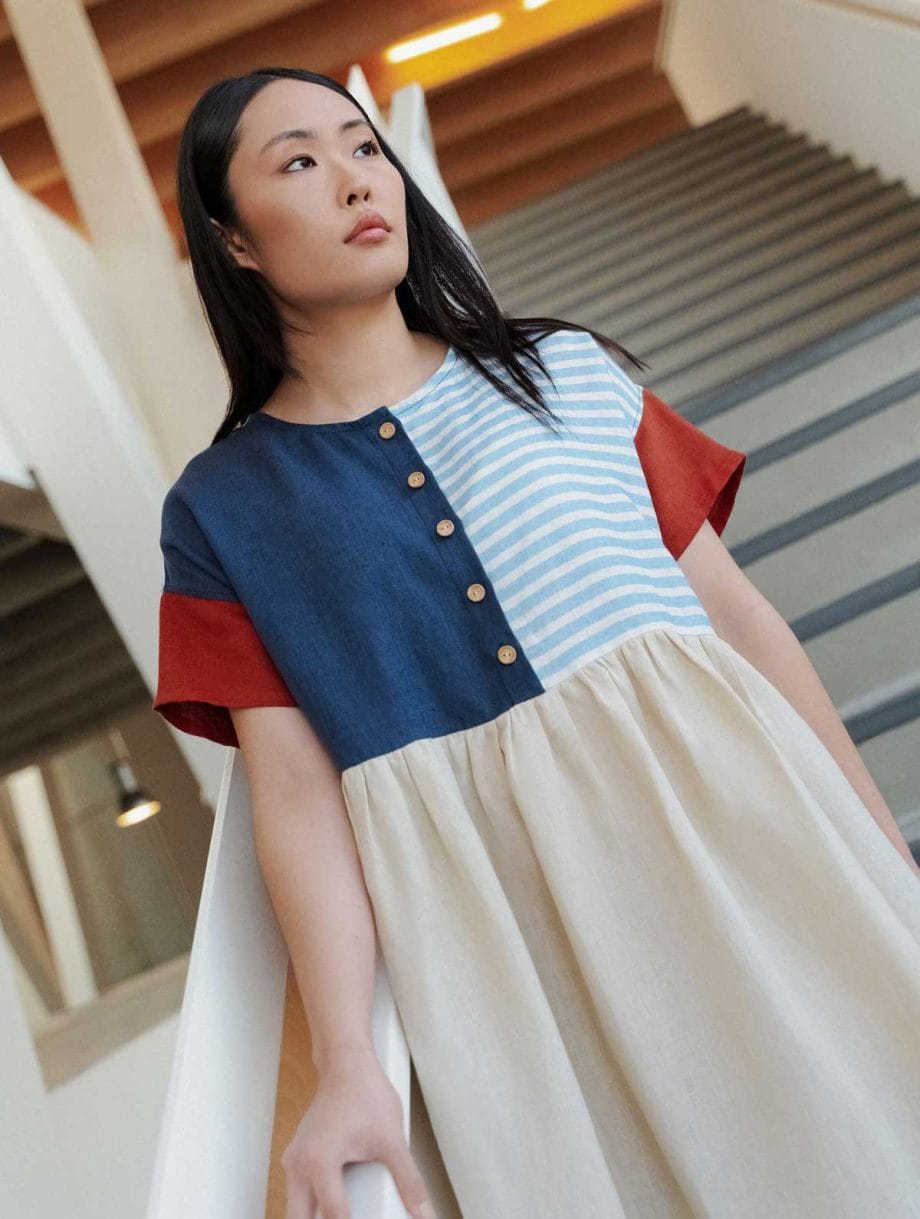 Vestido de lino Vagantío. Ropa Sostenible y Ecológica