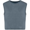 Camiseta crop orgánica sin mangas. Ropa sostenible mujer