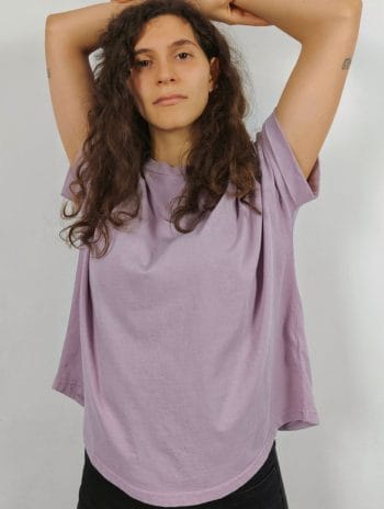 Alternative view of Camiseta orgánica oversize manga murciélago