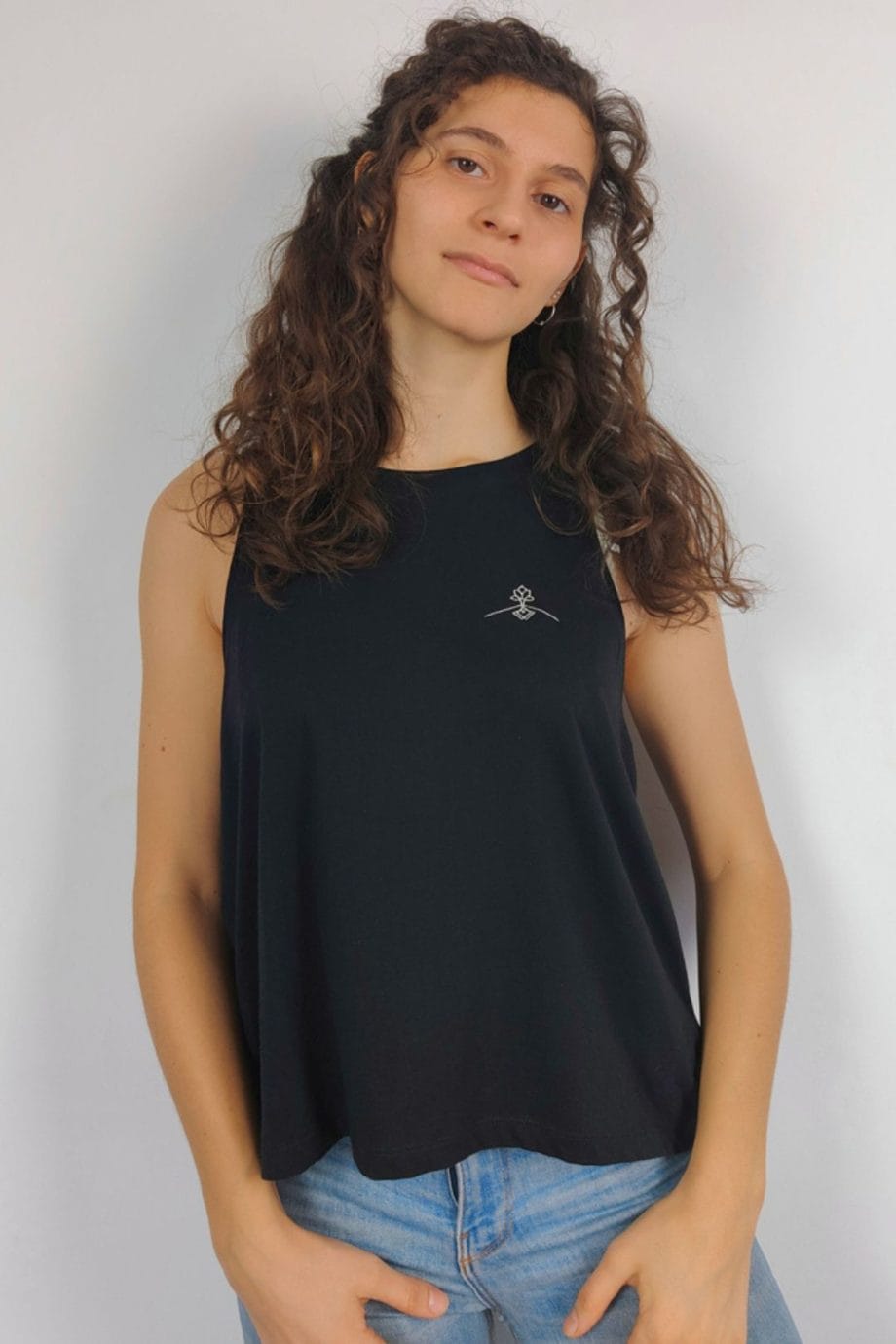 Camiseta tirantes orgánica holgada - Imagen 8