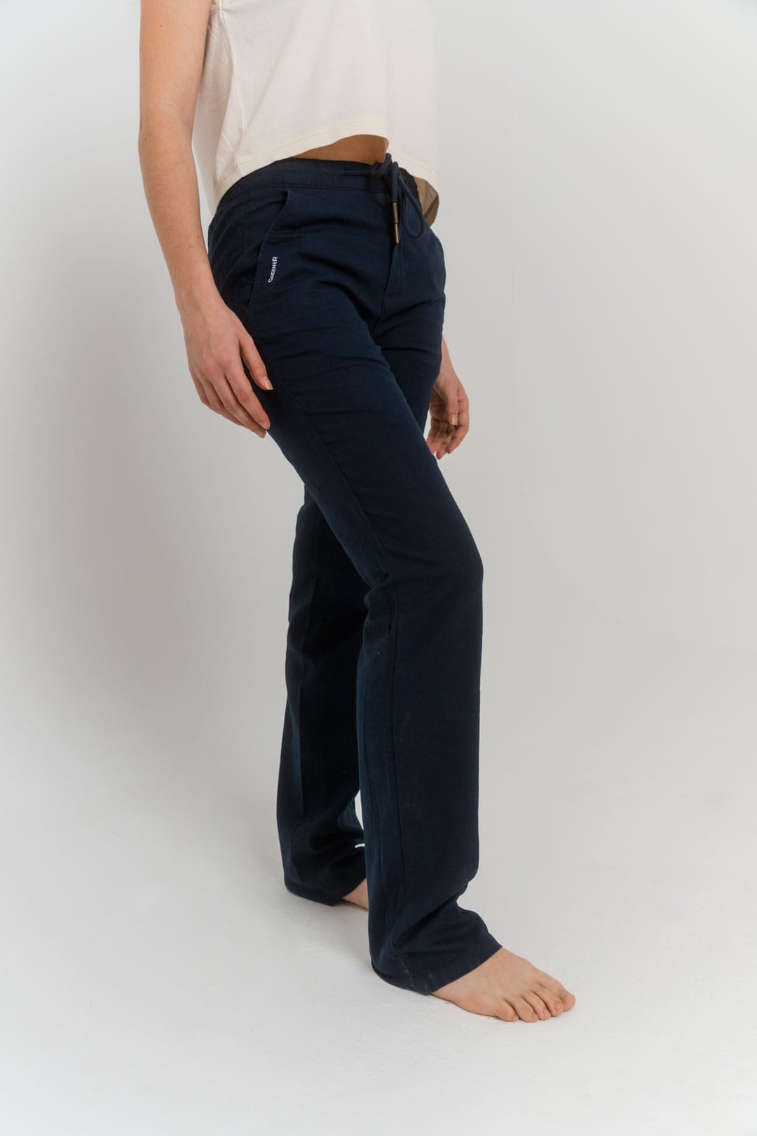 Pantalón lino regular fit - Imagen 4