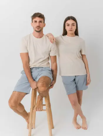 Alternative view of Camiseta regular fit tonos pastel algodón orgánico