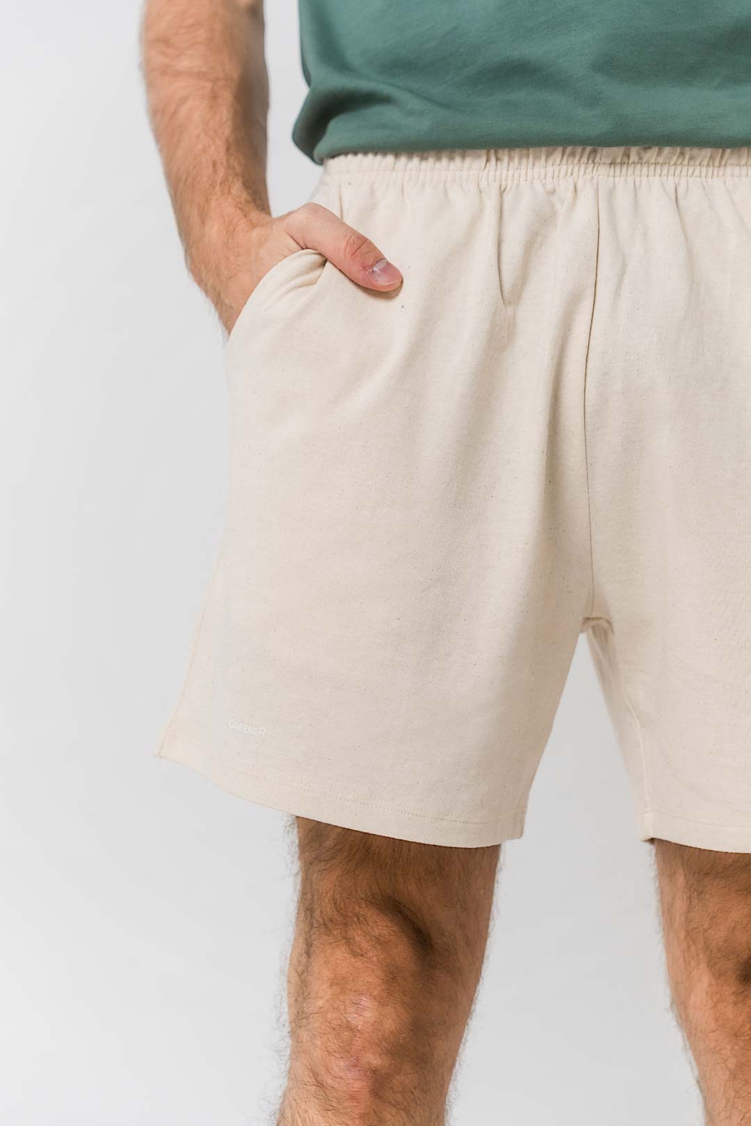 Pantalón corto suelto algodón orgánico - Imagen 2