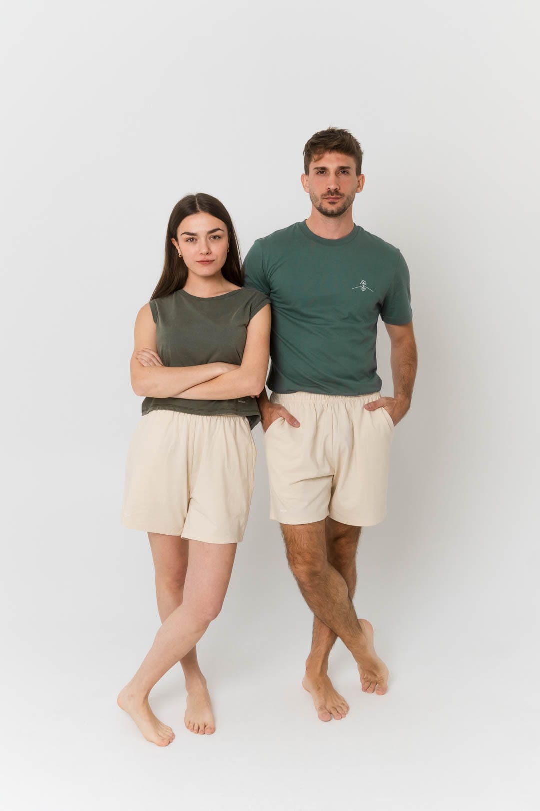 Pantalón corto suelto algodón orgánico - Imagen 6