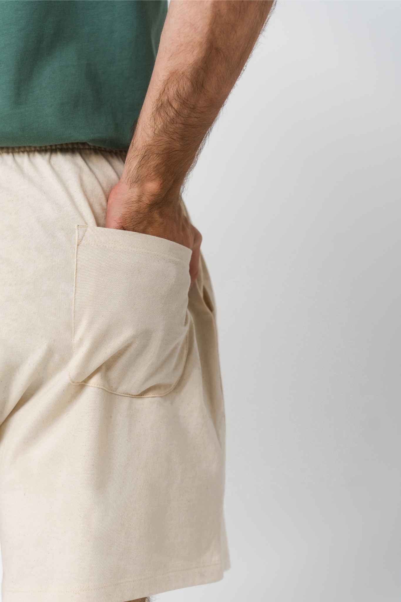 Pantalón corto suelto algodón orgánico - Imagen 4