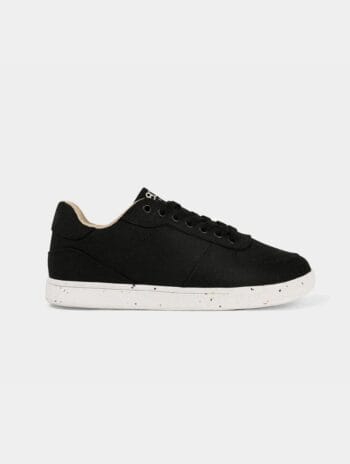 Zapatillas casual de cáñamo sostenibles - Negro y blanco