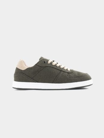 Zapatillas casual de cáñamo sostenibles - verde oscuro