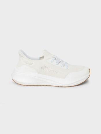Zapatillas de running sostenibles de cáñamo - Blanco