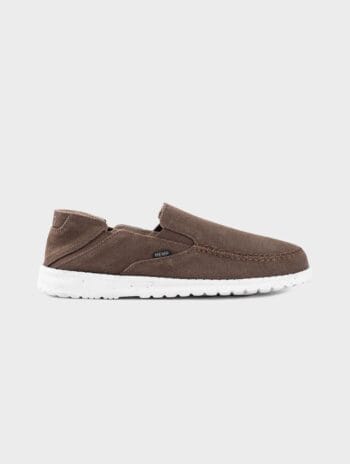 Zapatillas slip-on ecológicas de cáñamo - Marrón oscuro