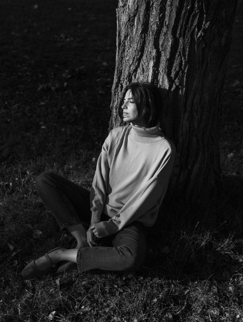 Jersey cuello cisne yema de lana merino - Imagen 5