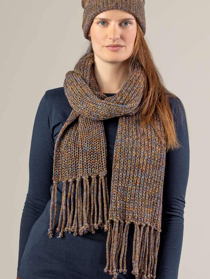 Bufanda de algodón orgánico moteada